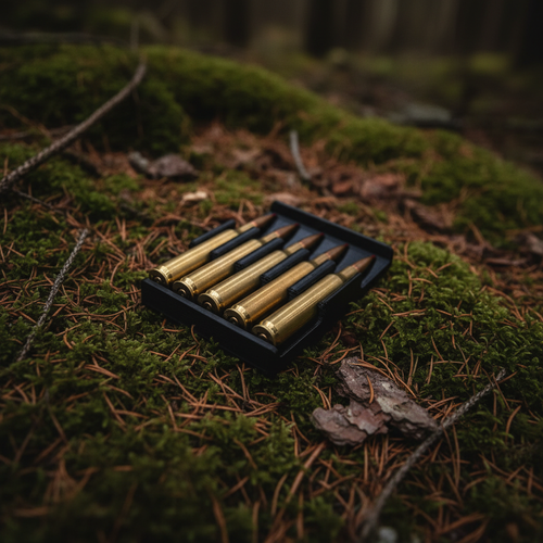 Ammo hållare i skogsmiljö